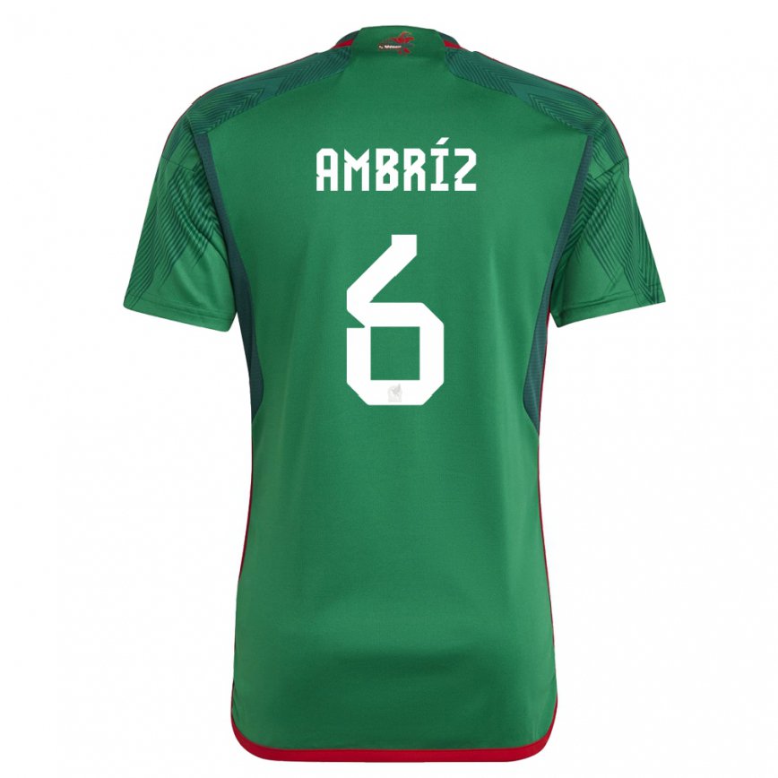 Hombre Camiseta México Fidel Ambriz #6 Verde 1ª Equipación 22-24 México