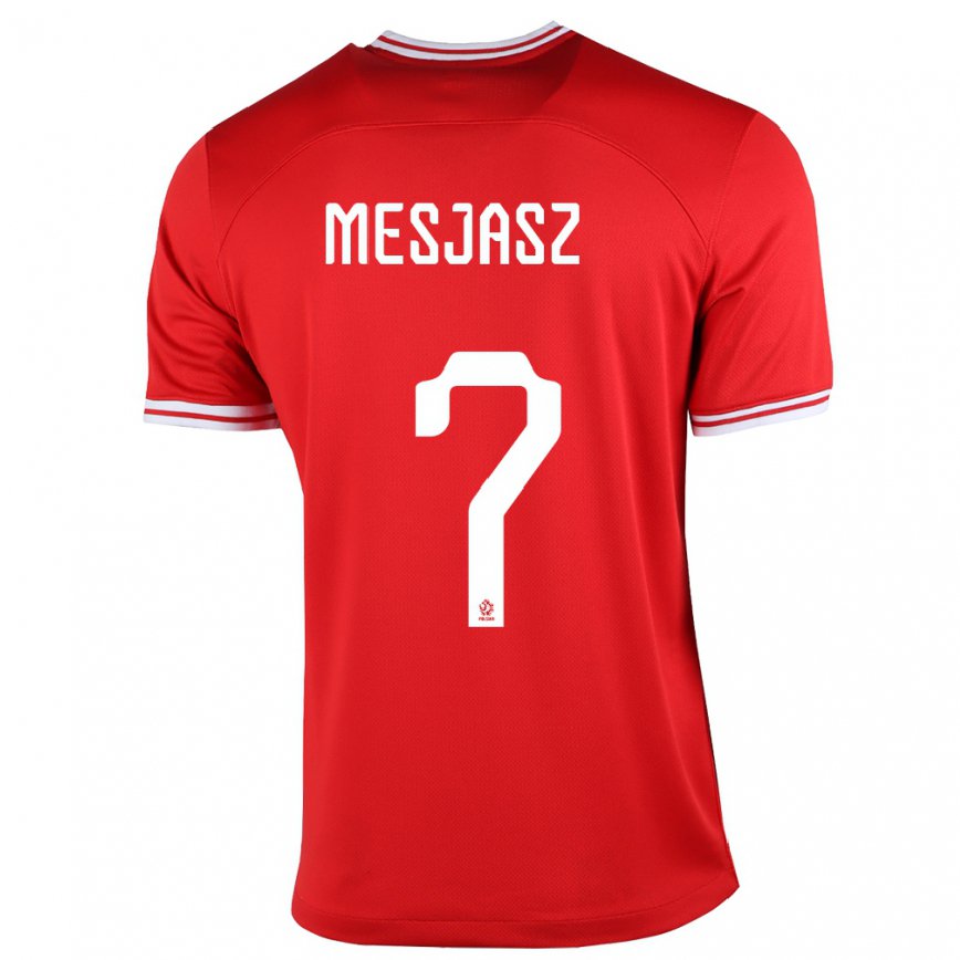 Hombre Camiseta Polonia Malgorzata Mesjasz #7 Rojo 2ª Equipación 22-24 México