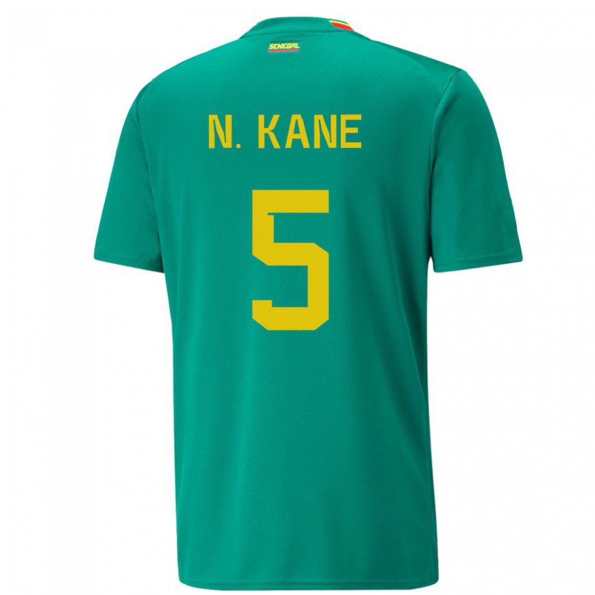 Hombre Camiseta Senegal Ndeye Ndiaye Kane #5 Verde 2ª Equipación 22-24 México