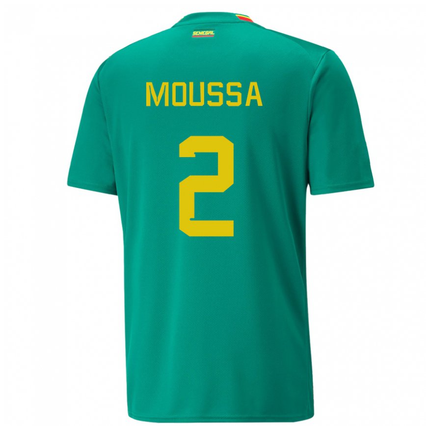 Hombre Camiseta Senegal Moussa N Diaye #2 Verde 2ª Equipación 22-24 México