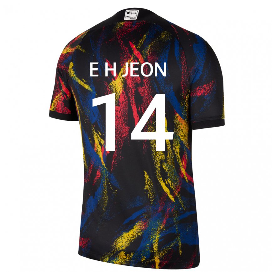 Hombre Camiseta Corea Del Sur Jeon Eun Ha #14 Multicolor 2ª Equipación 22-24 México