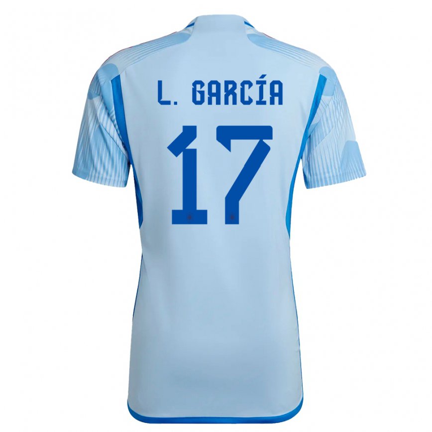 Hombre Camiseta España Lucia Garcia #17 Cielo Azul 2ª Equipación 22-24 México