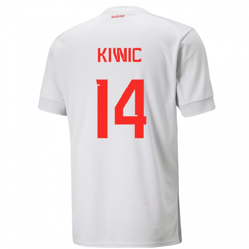 Hombre Camiseta Suiza Rahel Kiwic #14 Blanco 2ª Equipación 22-24 México