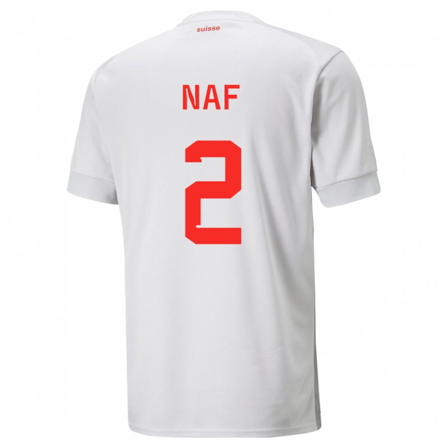 Hombre Camiseta Suiza Philip Naf #2 Blanco 2ª Equipación 22-24 México