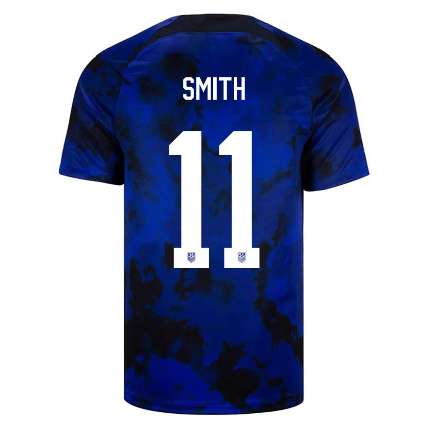 Hombre Camiseta Estados Unidos Sophia Smith #11 Azul Real 2ª Equipación 22-24 México