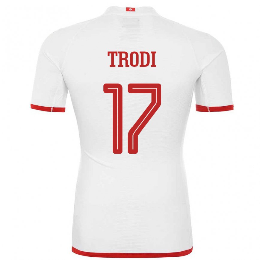 Hombre Camiseta Túnez Imen Trodi #17 Blanco 2ª Equipación 22-24 México