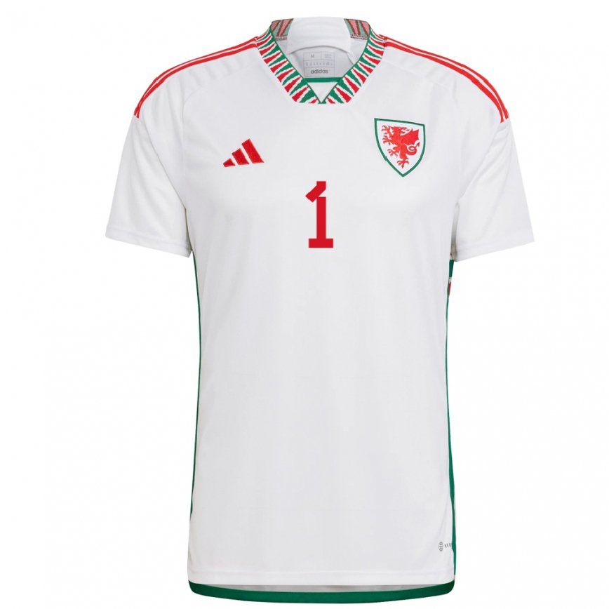 Hombre Camiseta Gales Laura O Sullivan #1 Blanco 2ª Equipación 22-24 México