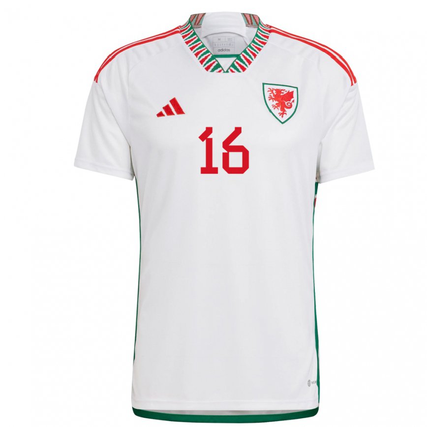Hombre Camiseta Gales Amelia Ritchie #16 Blanco 2ª Equipación 22-24 México