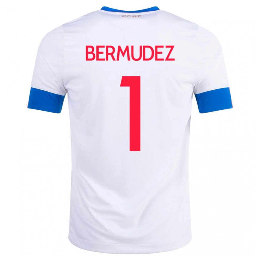 Hombre Camiseta Costa Rica Noelia Bermudez #1 Blanco 2ª Equipación 22-24 México