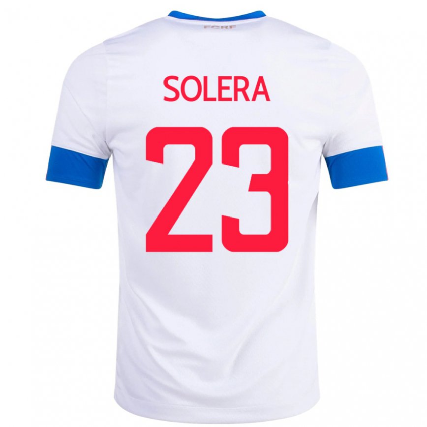 Hombre Camiseta Costa Rica Daniela Solera #23 Blanco 2ª Equipación 22-24 México