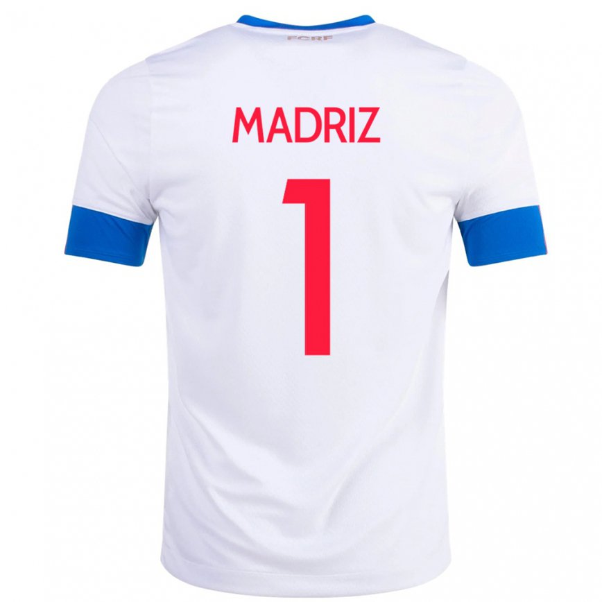 Hombre Camiseta Costa Rica Abraham Madriz #1 Blanco 2ª Equipación 22-24 México