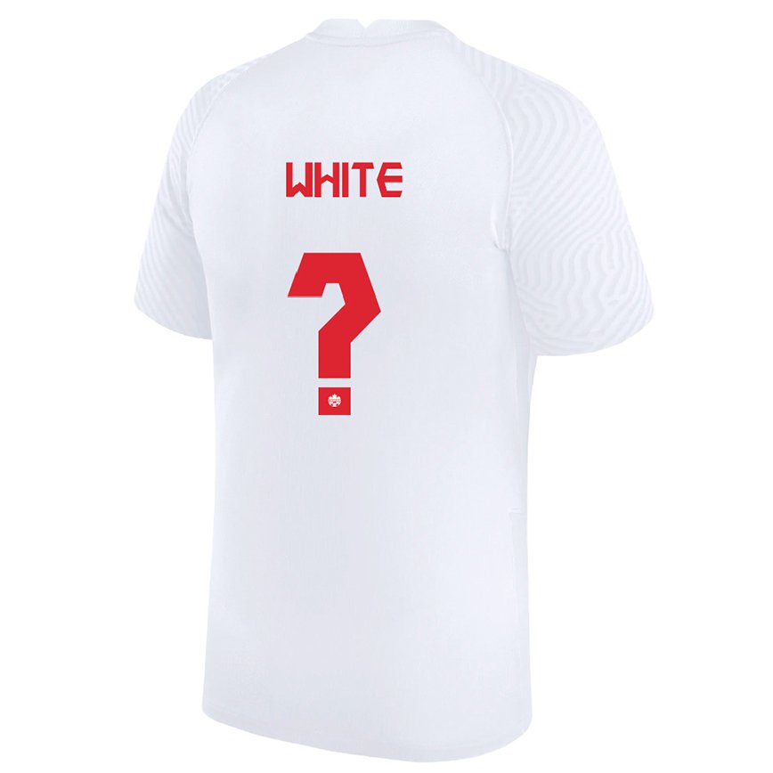 Hombre Camiseta Canadá Eric White #0 Blanco 2ª Equipación 22-24 México