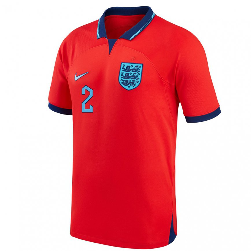 Hombre Camiseta Inglaterra Lucy Bronze #2 Rojo 2ª Equipación 22-24 México