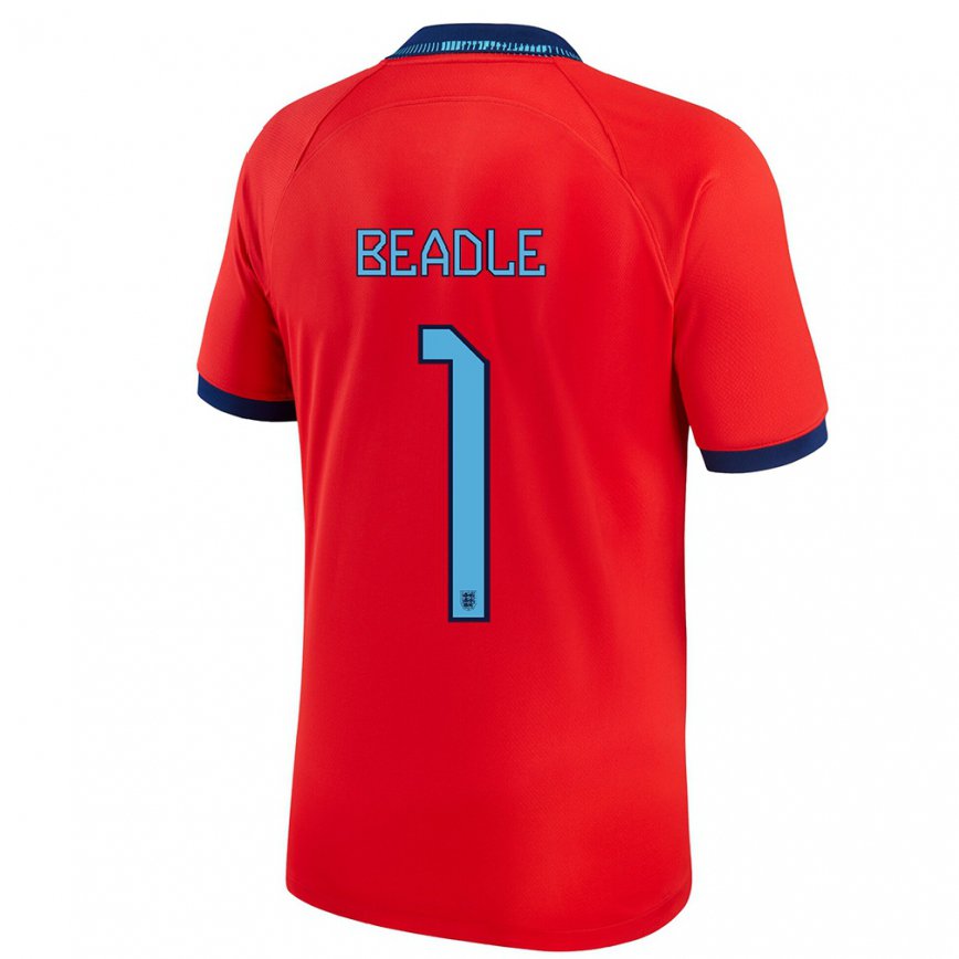 Hombre Camiseta Inglaterra James Beadle #1 Rojo 2ª Equipación 22-24 México