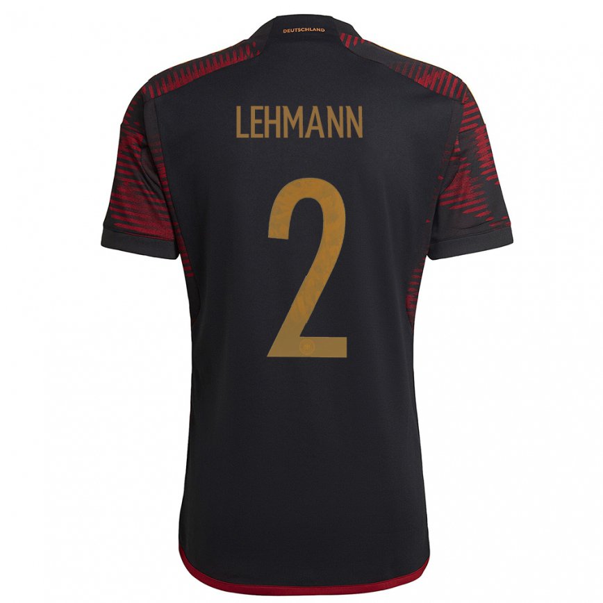 Hombre Camiseta Alemania Paul Lehmann #2 Granate Negro 2ª Equipación 22-24 México