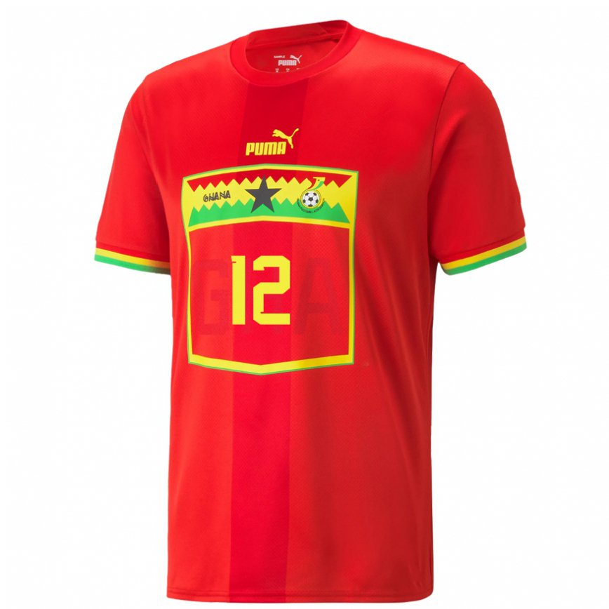 Hombre Camiseta Ghana Grace Animah #12 Rojo 2ª Equipación 22-24 México