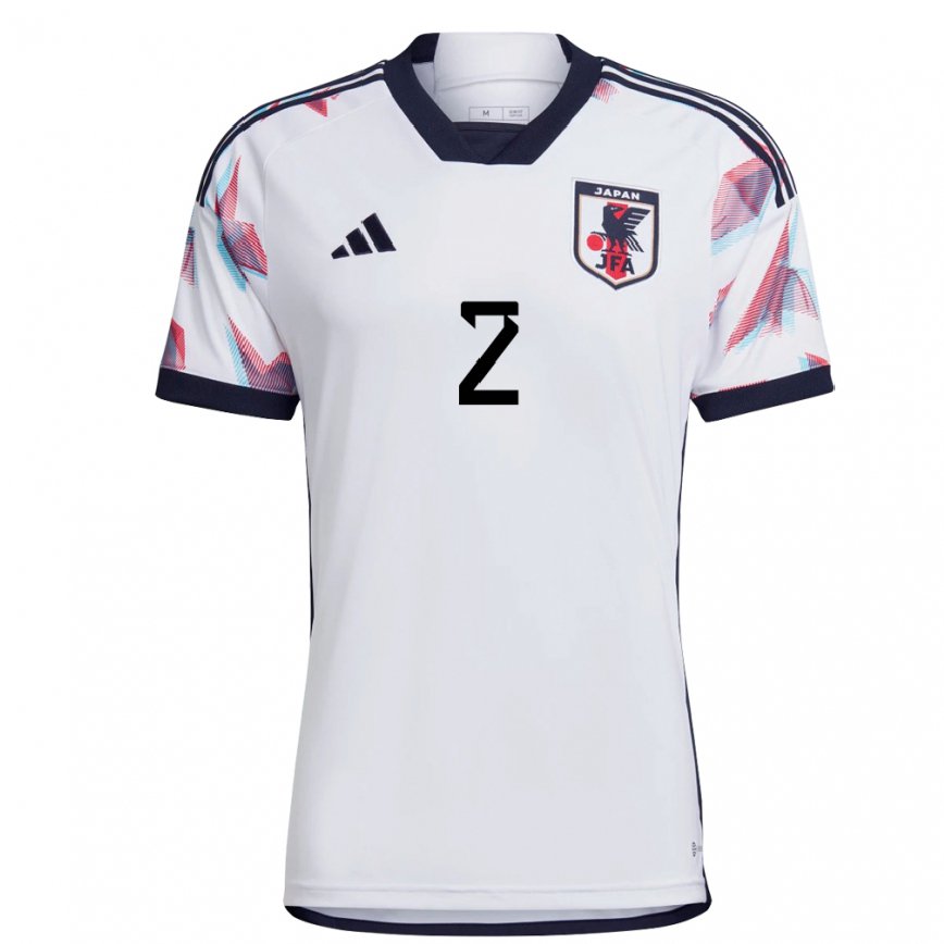 Hombre Camiseta Japón Risa Shimizu #2 Blanco 2ª Equipación 22-24 México