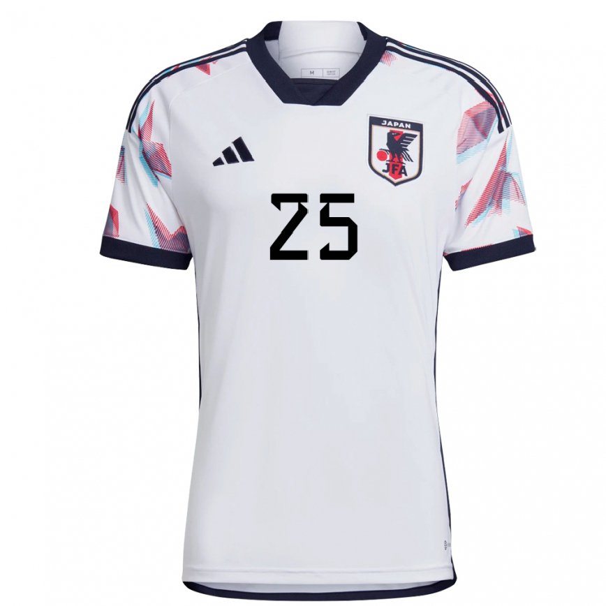 Hombre Camiseta Japón Shinomi Koyama #25 Blanco 2ª Equipación 22-24 México