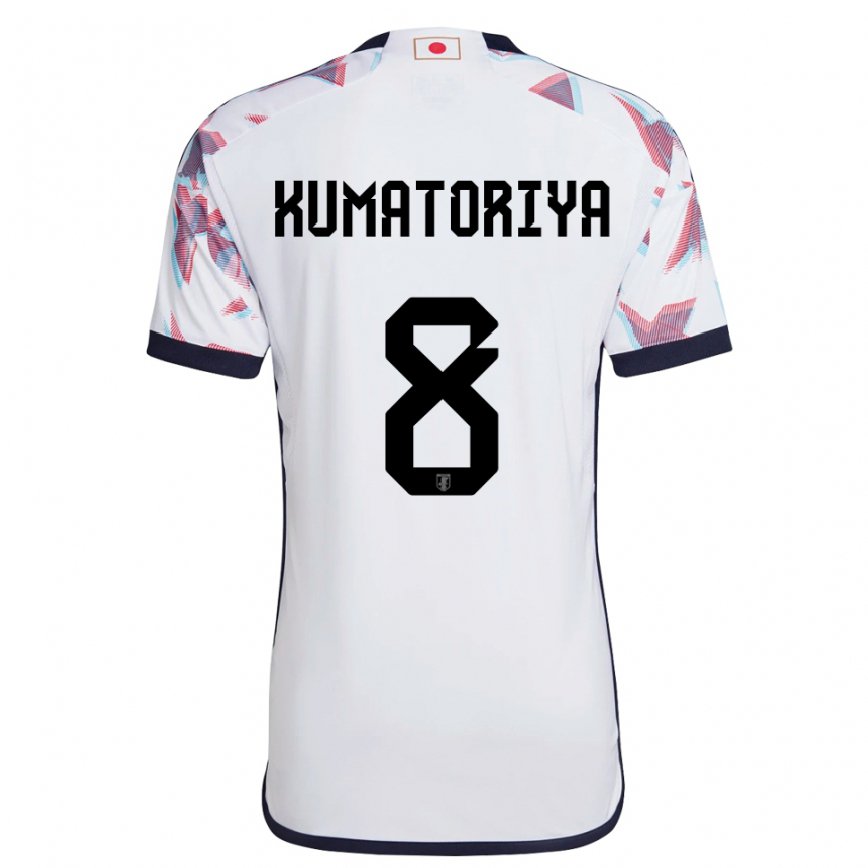 Hombre Camiseta Japón Issei Kumatoriya #8 Blanco 2ª Equipación 22-24 México