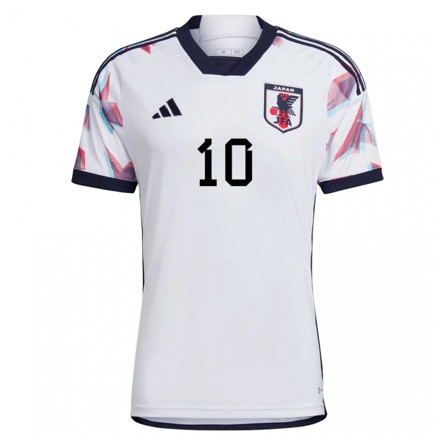 Hombre Camiseta Japón Sota Kitano #10 Blanco 2ª Equipación 22-24 México
