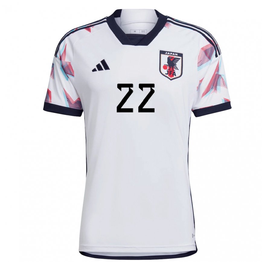 Hombre Camiseta Japón Yoshiki Narahara #22 Blanco 2ª Equipación 22-24 México
