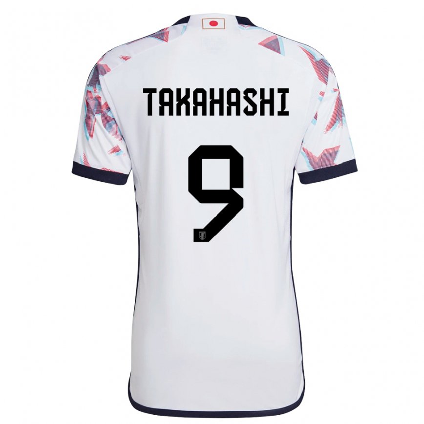 Hombre Camiseta Japón Hikaru Takahashi #9 Blanco 2ª Equipación 22-24 México