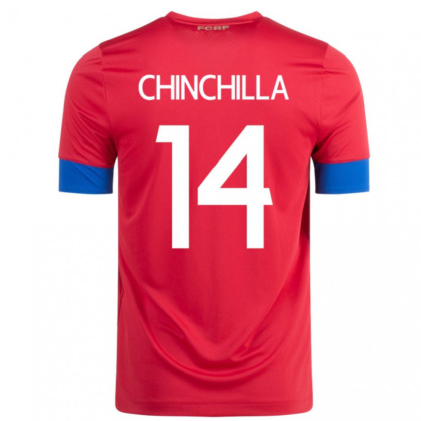 Mujer Camiseta Costa Rica Priscila Chinchilla #14 Rojo 1ª Equipación 22-24 México