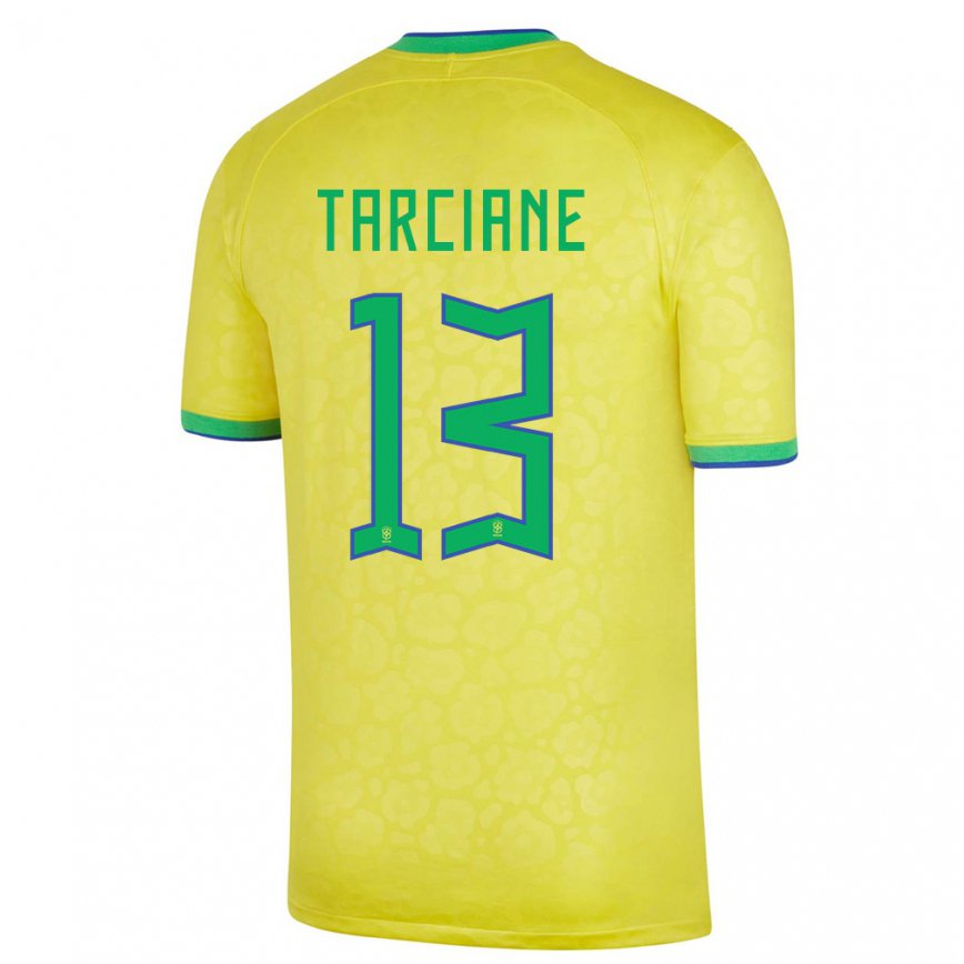 Mujer Camiseta Brasil Tarciane #13 Amarillo 1ª Equipación 22-24 México
