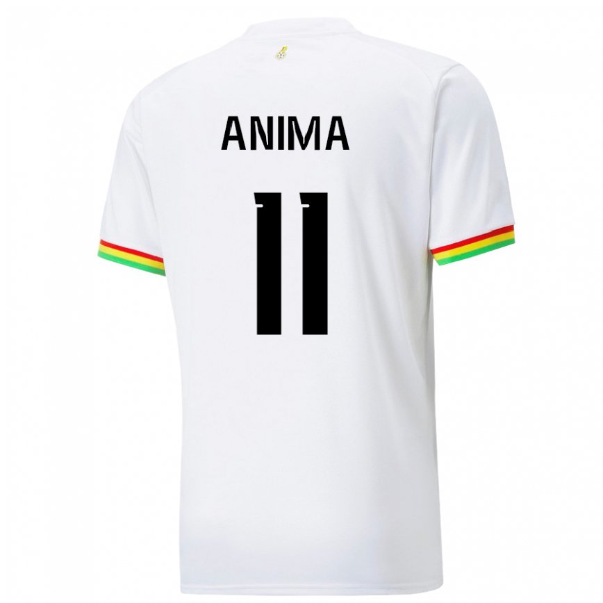 Mujer Camiseta Ghana Naomi Anima #11 Blanco 1ª Equipación 22-24 México