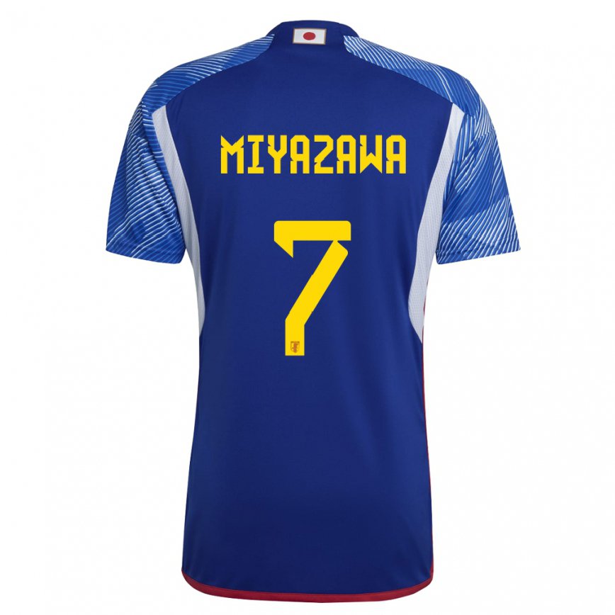 Mujer Camiseta Japón Hinata Miyazawa #7 Azul Real 1ª Equipación 22-24 México