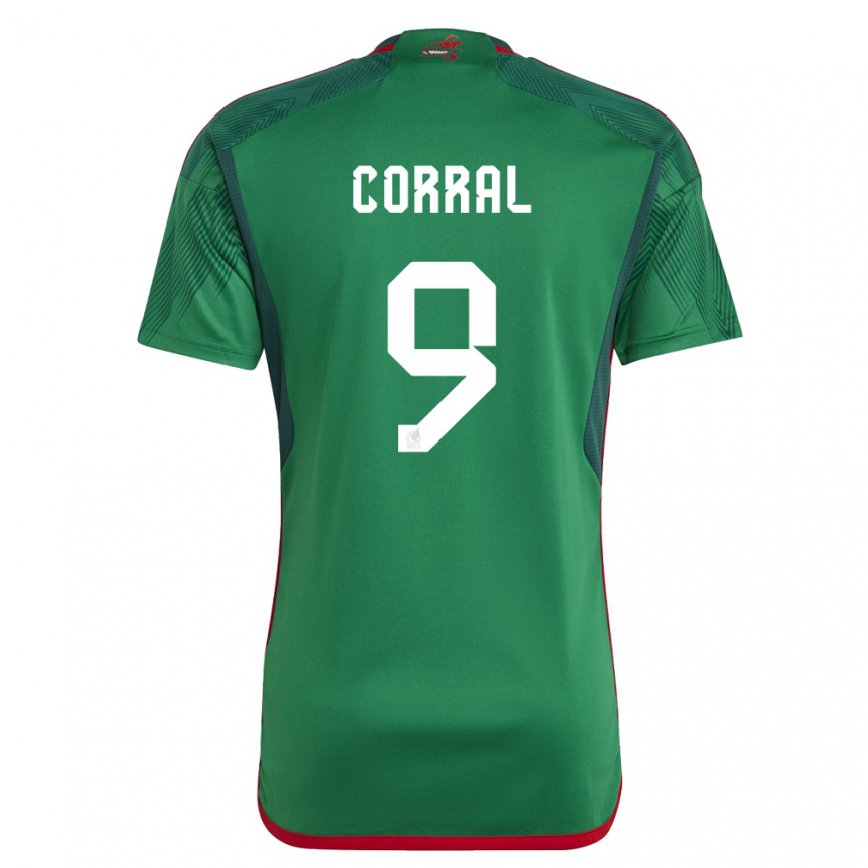 Mujer Camiseta México Charlyn Corral #9 Verde 1ª Equipación 22-24 México