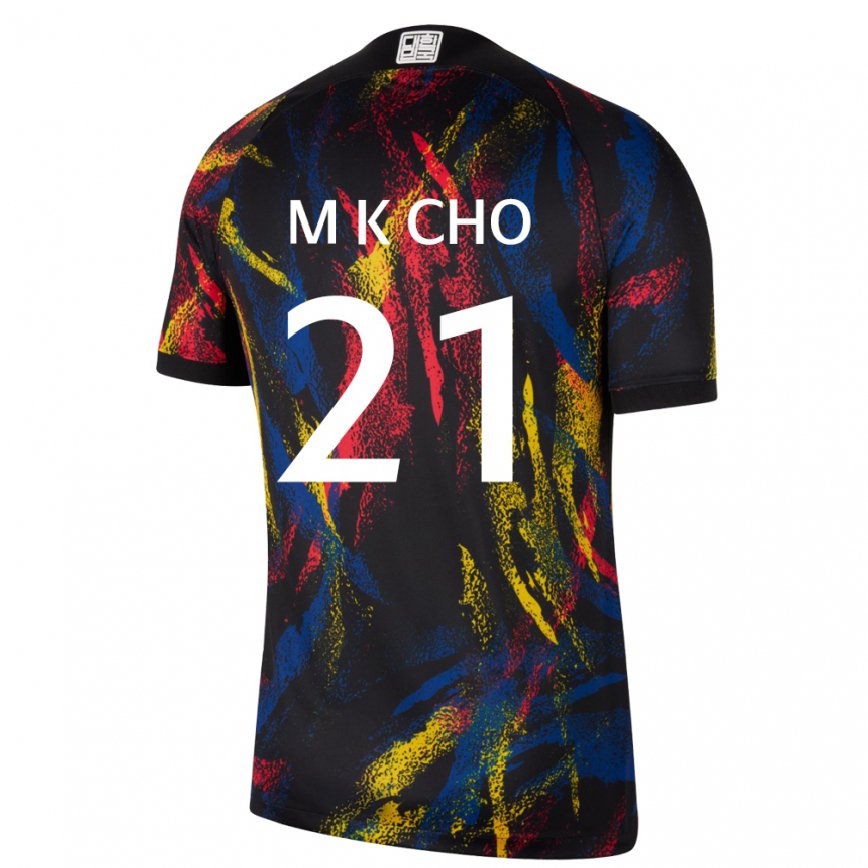 Mujer Camiseta Corea Del Sur Cho Min Kyu #21 Multicolor 2ª Equipación 22-24 México