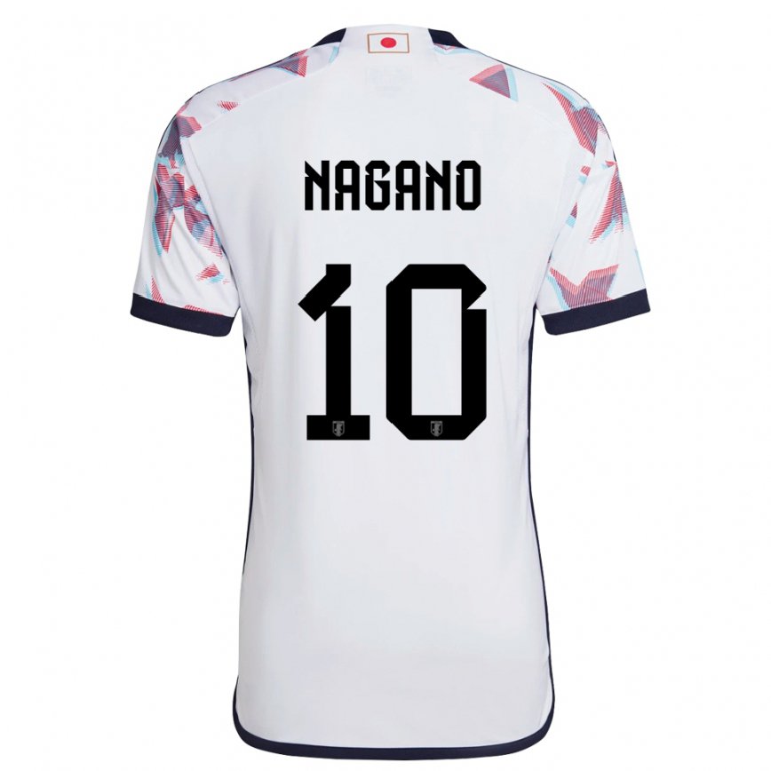Mujer Camiseta Japón Fuka Nagano #10 Blanco 2ª Equipación 22-24 México