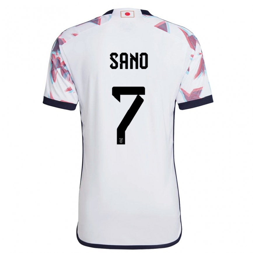 Mujer Camiseta Japón Kodai Sano #7 Blanco 2ª Equipación 22-24 México