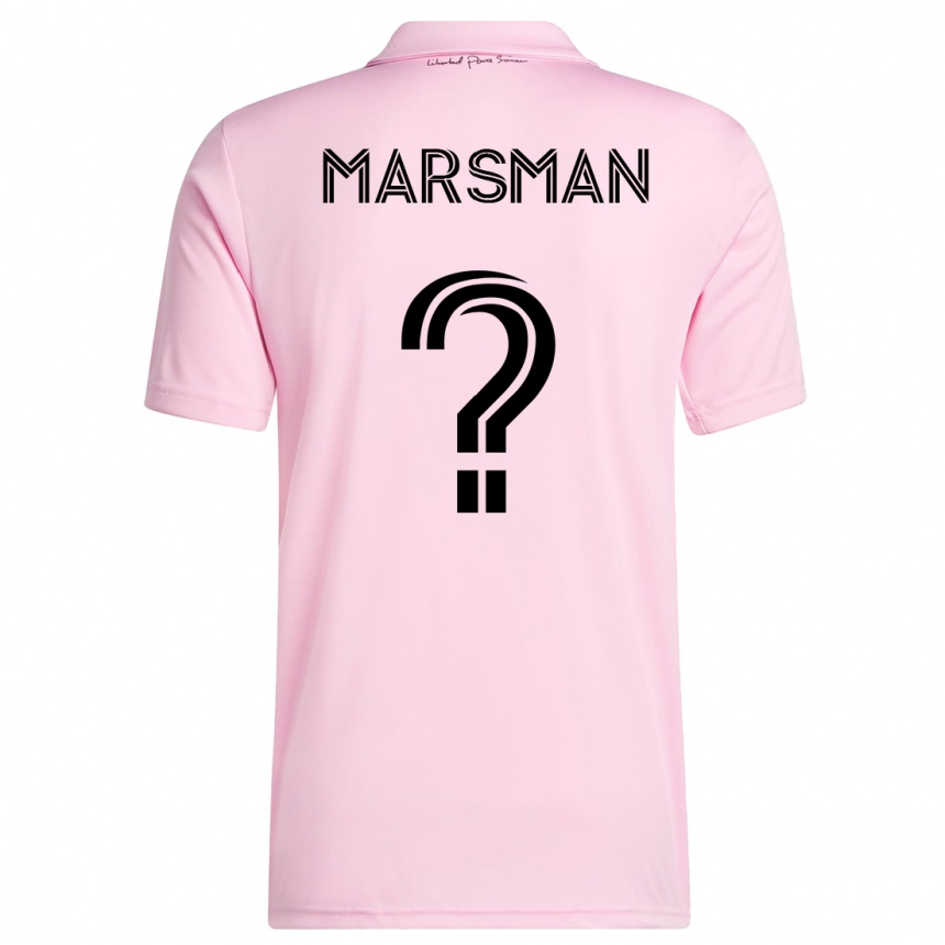 Niño Fútbol Camiseta Nick Marsman #0 Rosa 1ª Equipación 2023/24 México