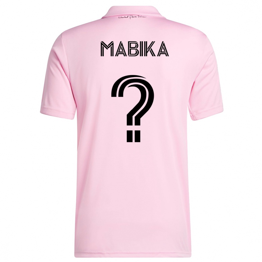 Niño Fútbol Camiseta Aimé Mabika #0 Rosa 1ª Equipación 2023/24 México