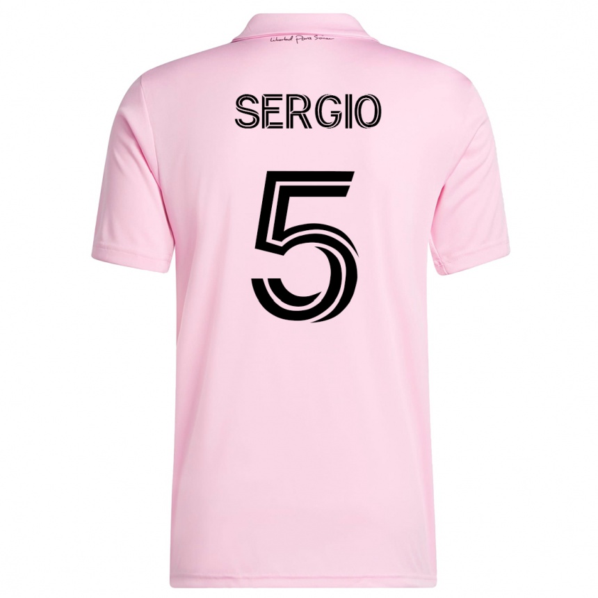 Niño Fútbol Camiseta Sergio Busquets #5 Rosa 1ª Equipación 2023/24 México