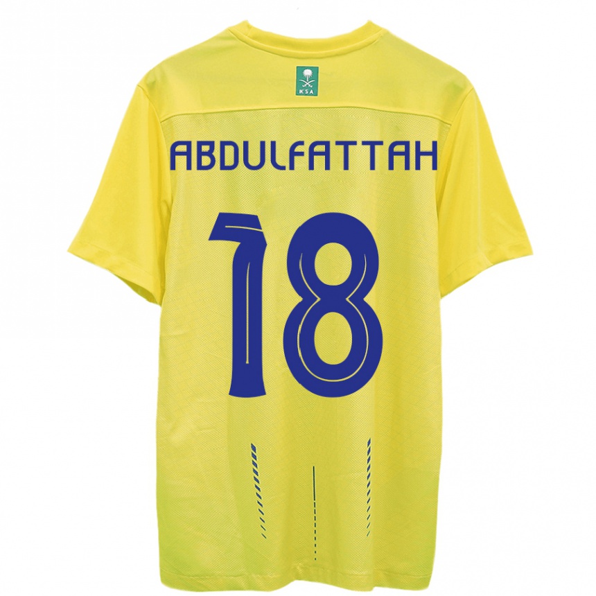 Niño Fútbol Camiseta Abdulfattah Adam #18 Amarillo 1ª Equipación 2023/24 México
