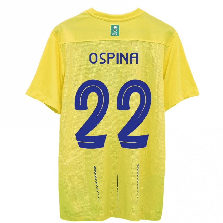 Niño Fútbol Camiseta David Ospina #22 Amarillo 1ª Equipación 2023/24 México