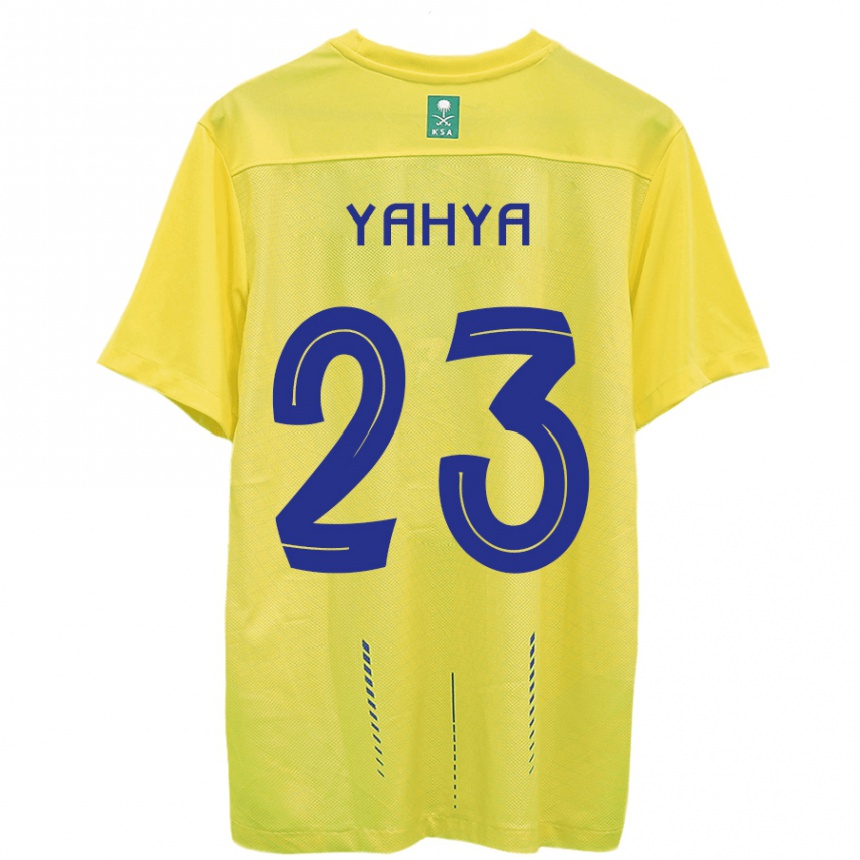 Niño Fútbol Camiseta Ayman Yahya #23 Amarillo 1ª Equipación 2023/24 México