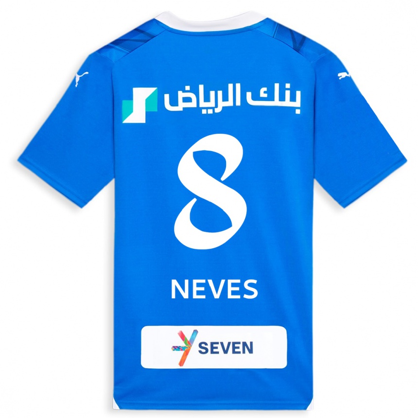 Niño Fútbol Camiseta Rúben Neves #8 Azul 1ª Equipación 2023/24 México