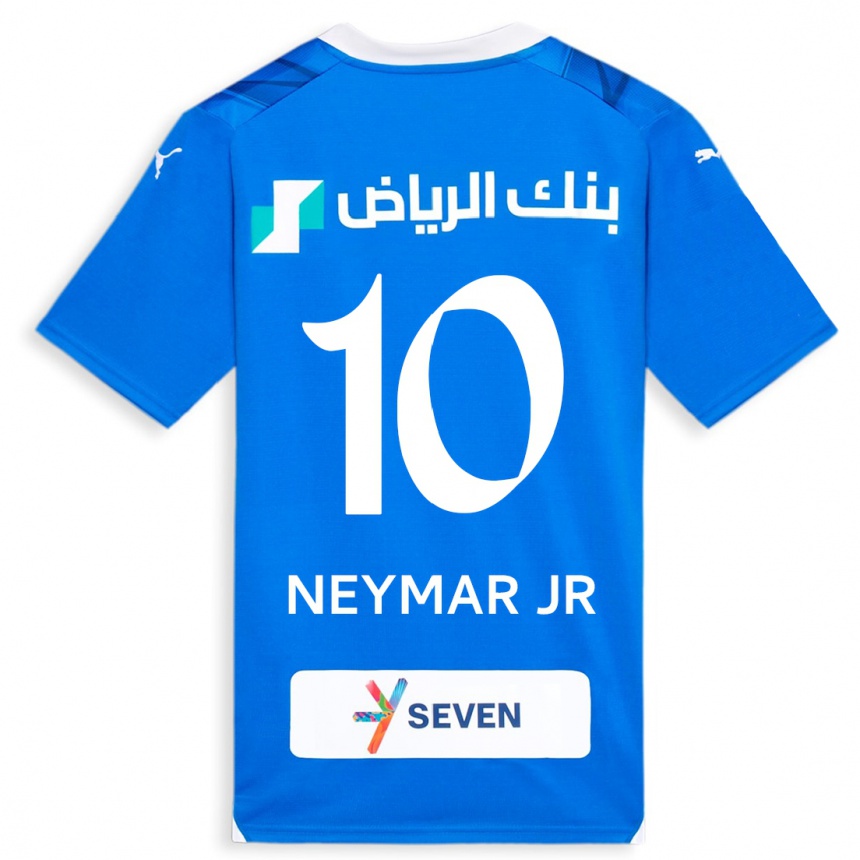 Niño Fútbol Camiseta Neymar #10 Azul 1ª Equipación 2023/24 México