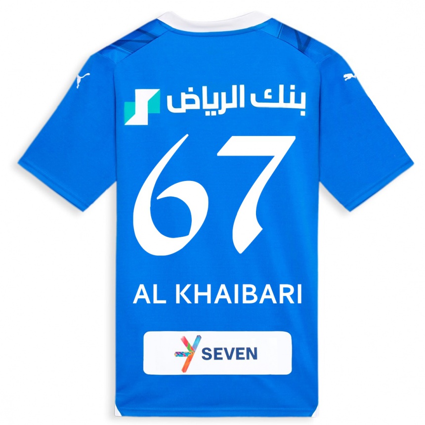 Niño Fútbol Camiseta Mohammed Al-Khaibari #67 Azul 1ª Equipación 2023/24 México