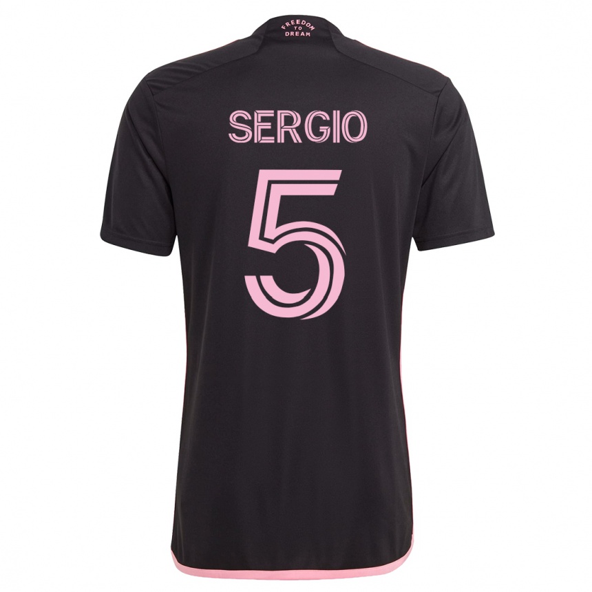 Niño Fútbol Camiseta Sergio Busquets #5 Negro 2ª Equipación 2023/24 México