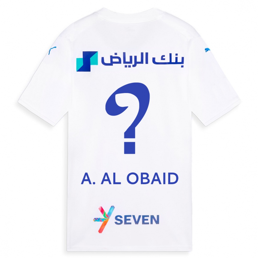 Niño Fútbol Camiseta Abdulrahman Al-Obaid #0 Blanco 2ª Equipación 2023/24 México