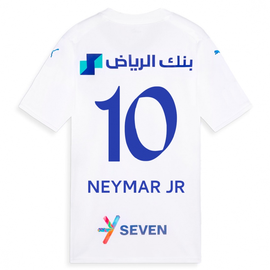 Niño Fútbol Camiseta Neymar #10 Blanco 2ª Equipación 2023/24 México