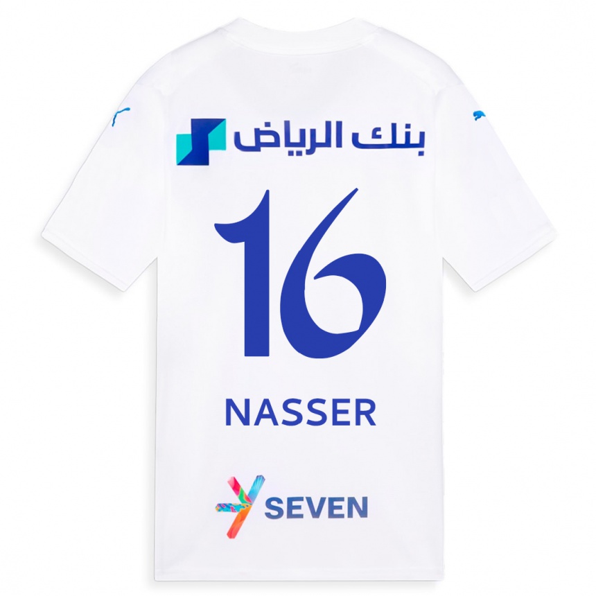 Niño Fútbol Camiseta Nasser Al-Dawsari #16 Blanco 2ª Equipación 2023/24 México