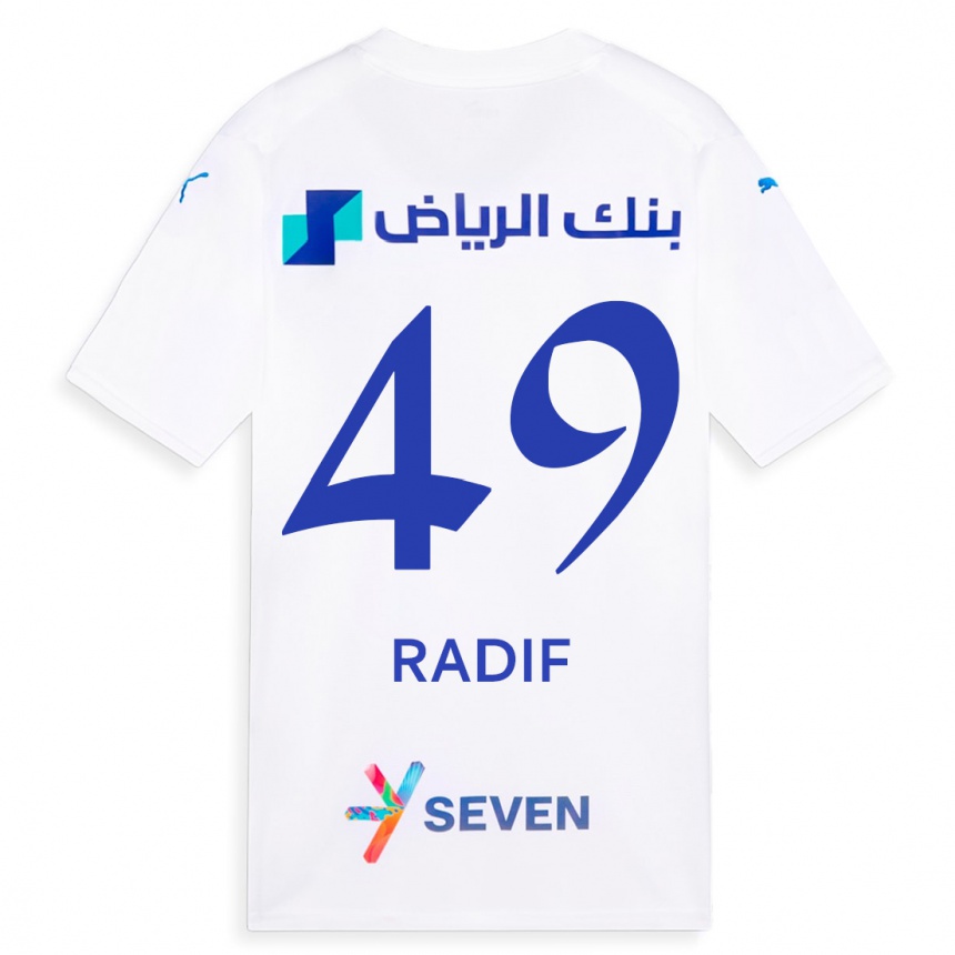 Niño Fútbol Camiseta Abdullah Radif #49 Blanco 2ª Equipación 2023/24 México