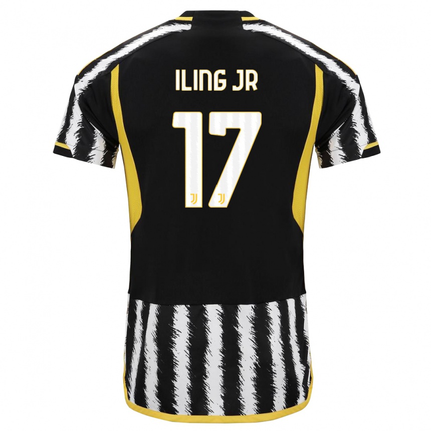 Hombre Fútbol Camiseta Samuel Iling-Junior #17 Blanco Negro 1ª Equipación 2023/24 México