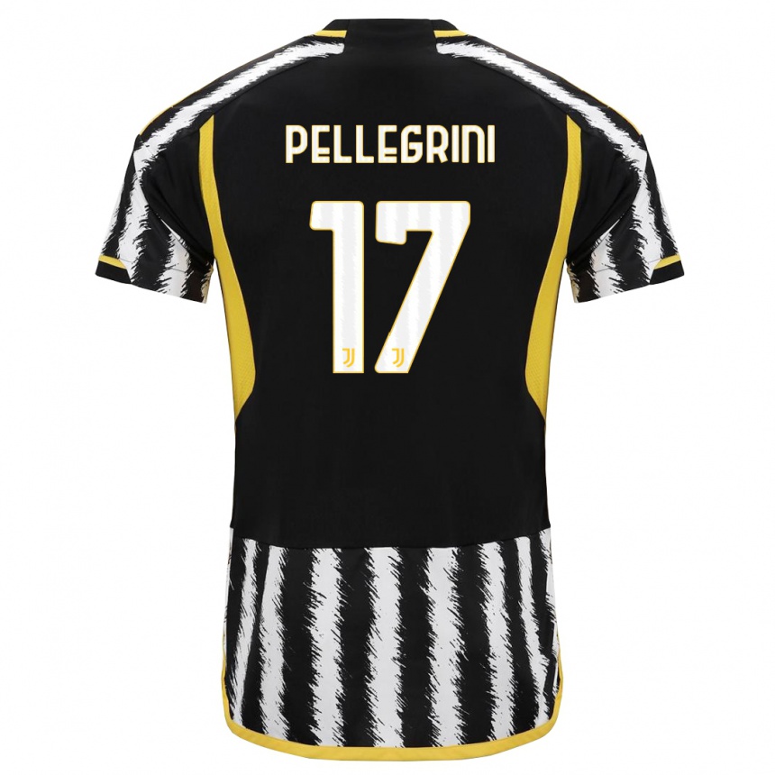 Hombre Fútbol Camiseta Luca Pellegrini #17 Blanco Negro 1ª Equipación 2023/24 México